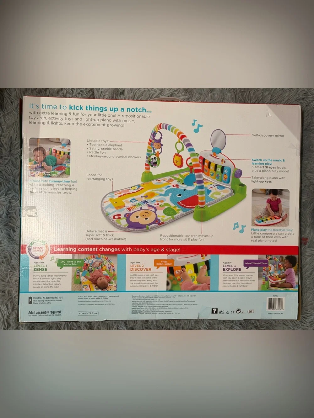 Fisher Price Deluxe Kick & Play Piano Mat Baby Toys